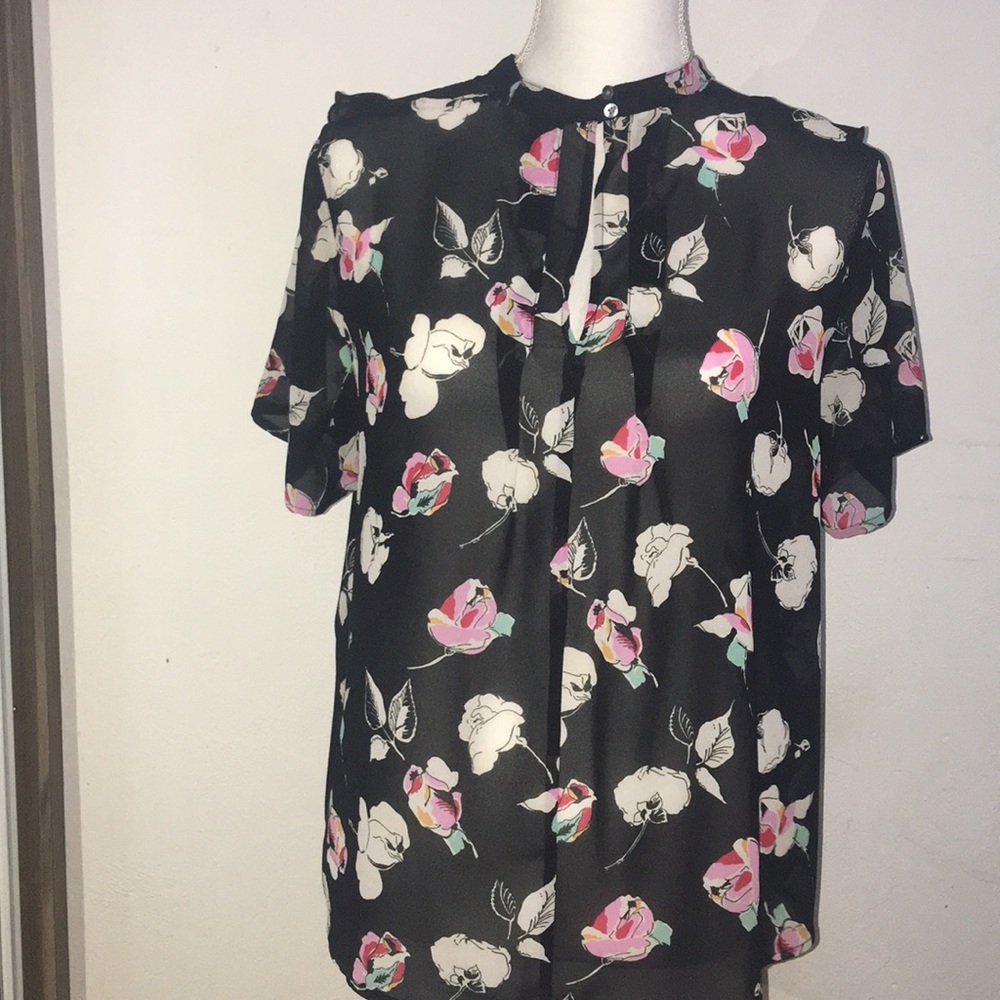 Rose print Top✨